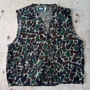 Vintage Saftbak Camouflage Vest Hunting Game Pocket